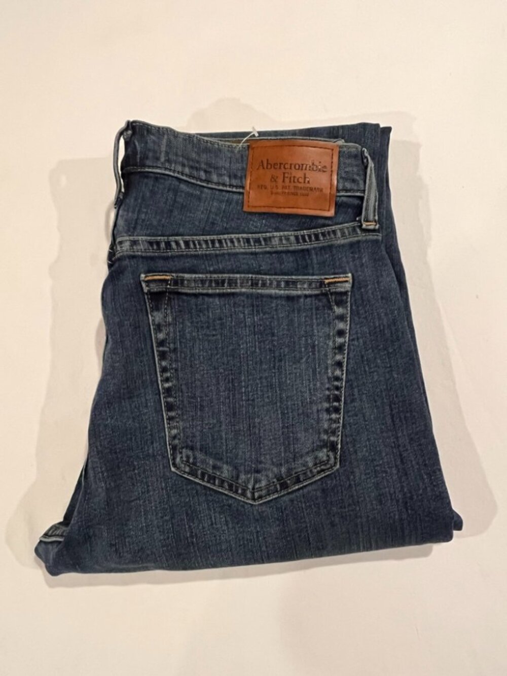 Abercrombie & Fitch Athletic Straight Jeans Mens 31x32 Signature Stretch Denim